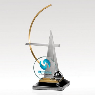 Brushed Jade Glass Award -InSync - Small
