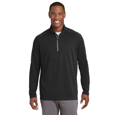 Sport-Tek® Sport-Wick® Textured 1/4-Zip Pullover.