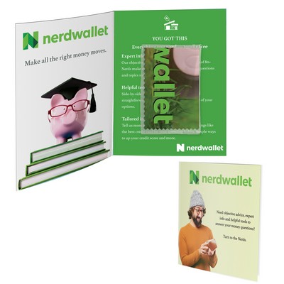 Greeting Card with Microfiber + PVC Pouch