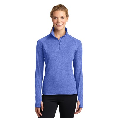 Sport-Tek® Women's Sport-Wick® Stretch 1/4-Zip Pullover.